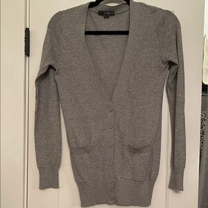 Gray Women's Cardigan Sweater